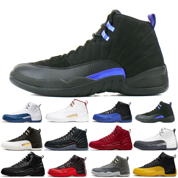 

2022 man basketball shoes 12 12s black purple blue stone cny dark concord grey fiba flu french royal gamma gym red o-black taxi the master u, White;red