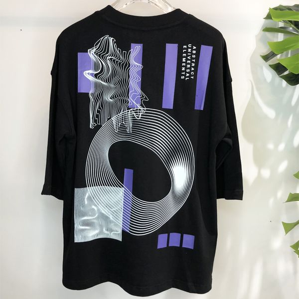 

walk up embroidery oversized black&white t shirt streetwear half sleeve hip hop back print long shirts autumn cotton t shirt men 4oor, White;black