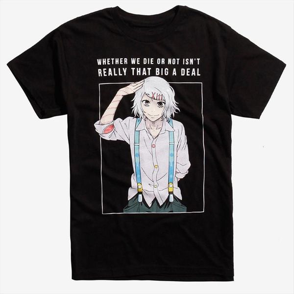 

funny fashion tokyo ghoul mens t shirt juzo suzuya quote cotton, White;black