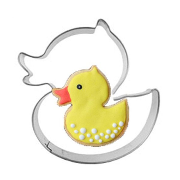 

stainless steel pineapple cake mousse ring mould cookie mold candy pastry cookie cutters cute duck shape 1222256