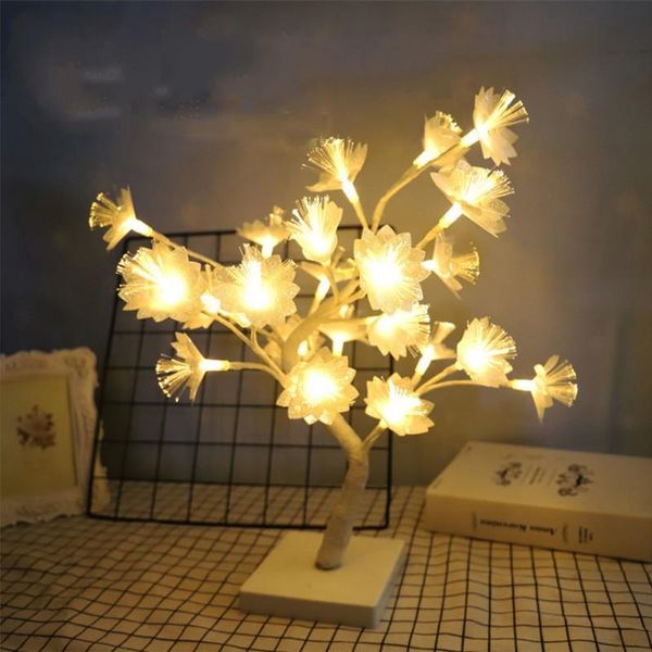 

strings led christmas tree night light 24leds flower lamp for home party festival decoration festoon fairy