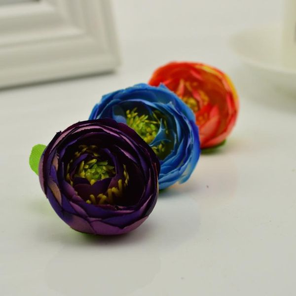 

10pcs silk tea rose bud artificial flowers head for wedding decoration diy wreath gift box scrapbooking craft fake jlllgw