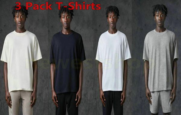 

2021 new summer ins spring hip hop t shirts designer t shirts 3 pack t-shirts street style hiphop tee mens womens vintage loose t shirt, White;black
