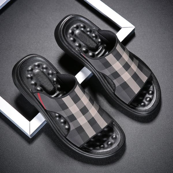 

slippers sandÃ¡lias masculinas antidrrapants macias d marca para praia, sapatos d vrÃ£o, chinlos homns, casa banho, liyf, Black