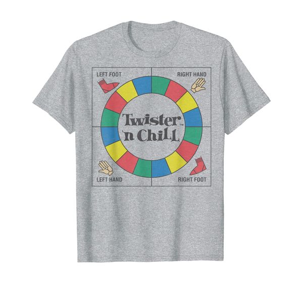 

hasbro twister 'n chill funny t-shirt, White;black