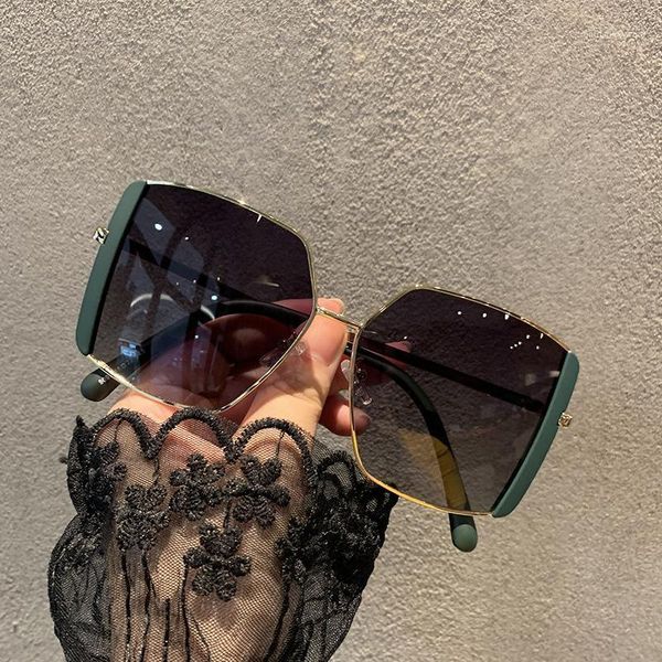 

ladies designer square sunglasses women sun glasses men shades large thick clear big frame black, White;black