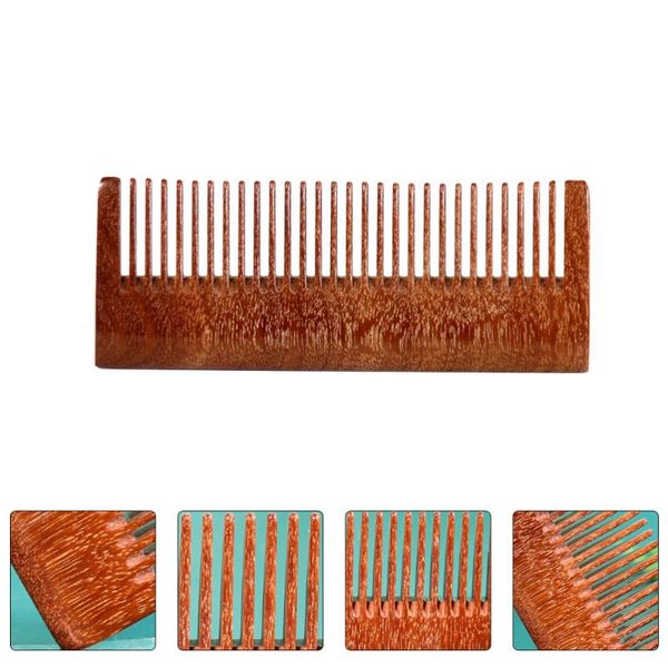 

hair brushes 1pc creative wooden comb practical hairstyling wide teeth for, Silver