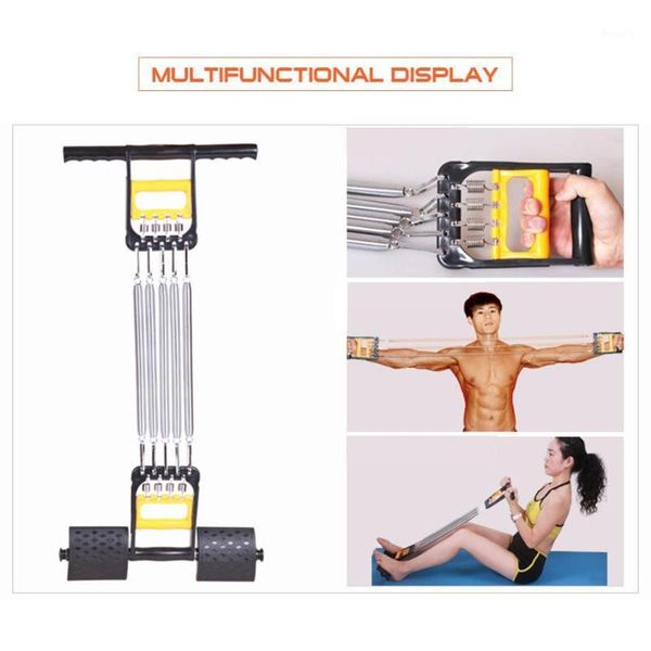 

resistance bands 2021 multifunctional chest expander 5 spring men's strength exerciser with grip family fitness equipment1