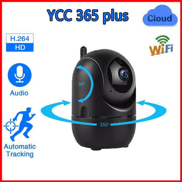 Câmeras IP Smart Video Surveillance 1080P Cloud Camera Auto Tracking Network Wireless WiFi Cameras CCTV Baby YCC365 PLUS