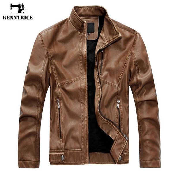 

men's fur & faux kenntrice leather jacket coat brand motorcycle men casual fashion spring autumn winter coats pu jackets, Black