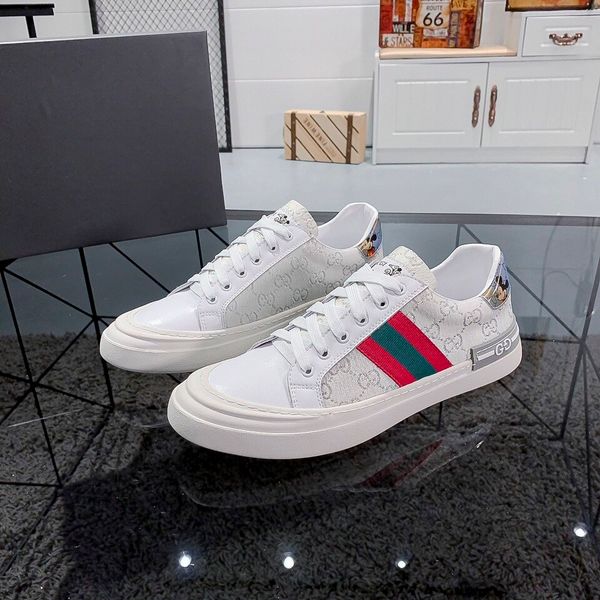 

designer men shoes shoe beautiful casual sneakers luxury designers shoes leather solid colors dress shoe size 38-44806, Black