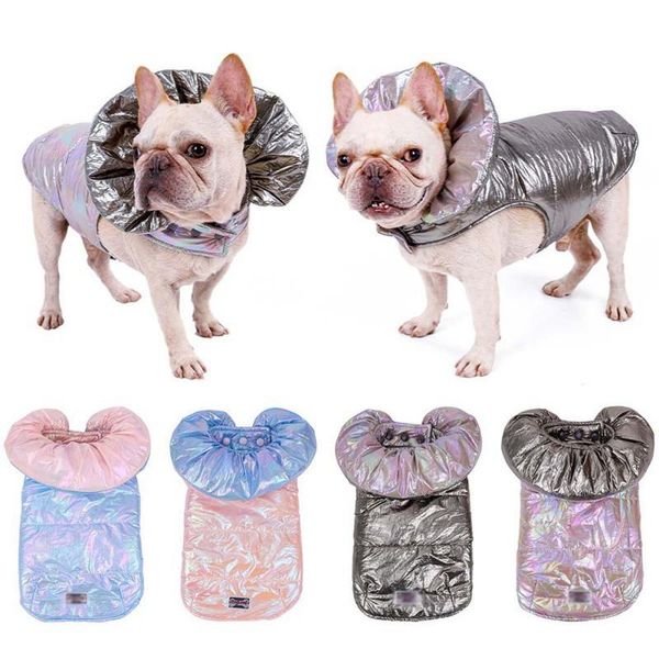 

dog apparel clothes reversible coat waterproof and windproof down jacket hoodie pet cloth warm clothing for cats dogs winter autumn