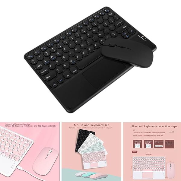

keyboard and mouse set, smart wireless bluetooth mouse and keyboard for android phones tablets