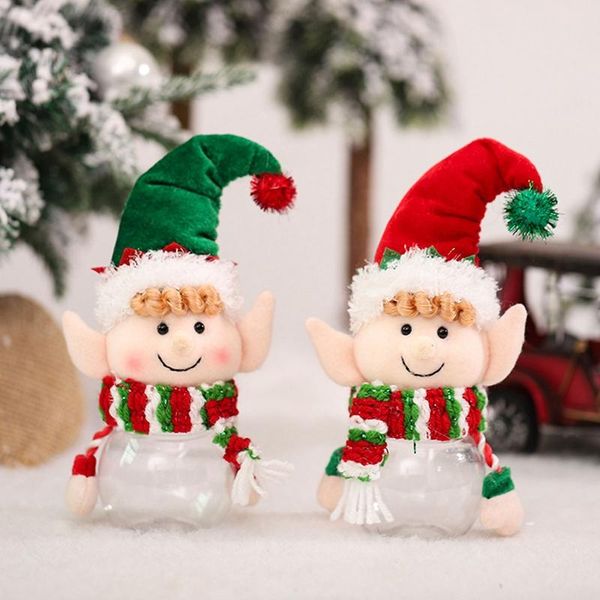 

christmas decorations candy bag boxes gift bags jar storage bottle santa sweet child kids gifts year 2022 navidad