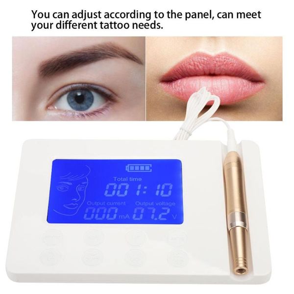 

tattoo guns kits full-throwing piece embroidery machine touch screen suspension panel semi-permanent electric eyebrow tattoos pen control