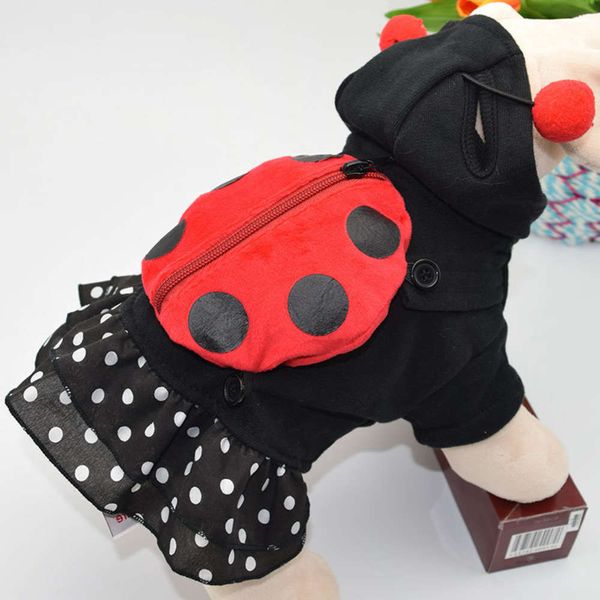 

ladybird transformed into pet spring and summer clothes pocket dog skirt lace