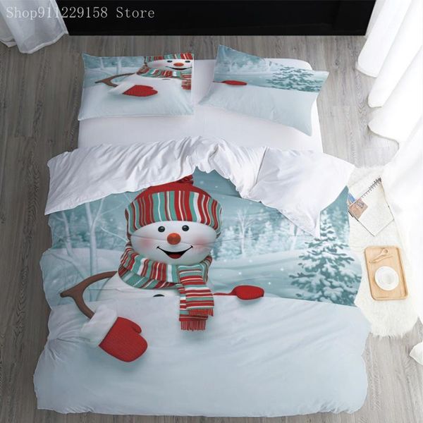 

bedding sets cartoon set for kids boys girls children baby crib duvet cover pillowcase quilt naughty snowman