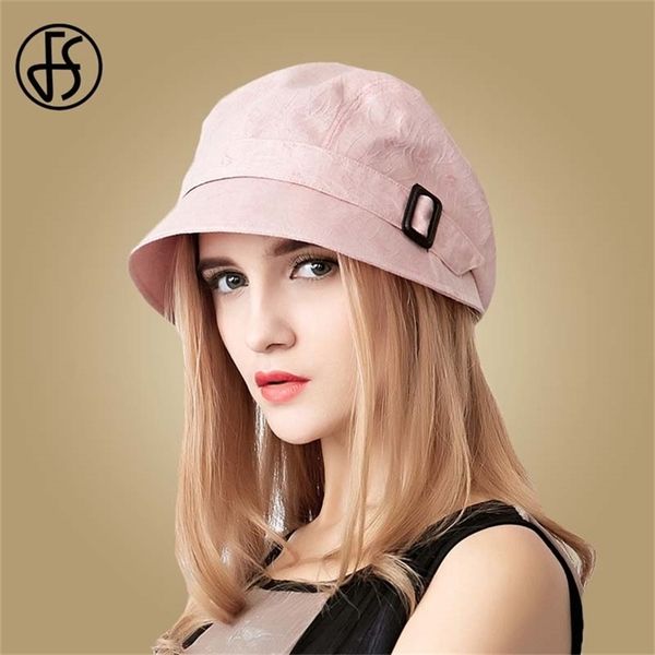 

fs fashion cotton sun hat for women outdoor foldable beach hats blue pink dark gray wide brim casual visor caps femme 220311, Blue;gray