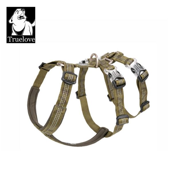 

dog collars & leashes truelove double h trail runner no-pull harness 3m reflective with premium materials. small, medium, large dogs yh1804