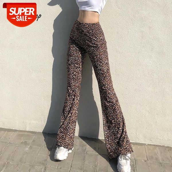 

weekeep leopard print high waisted pants fashion womens party club streetwear wide-leg trousers casual vintage sweatpants autumn #dp65, Black;white