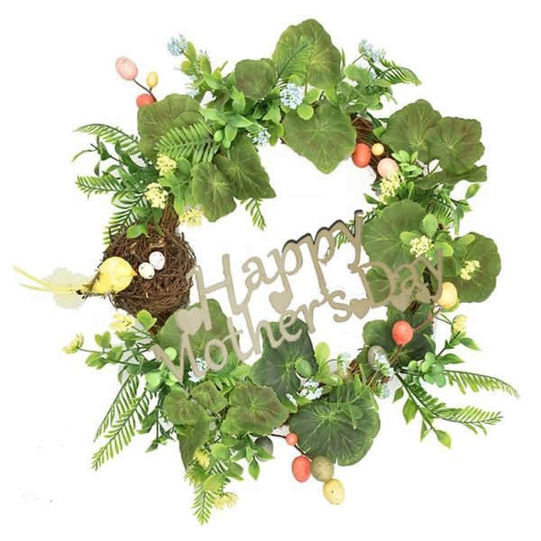 

easter decoration artificial flower wreath diy garland eggs 45cm for home carton packaging berries european style spring flowers
