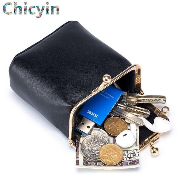 

cosmetic bags & cases woman coin purse lipstick bag sheepskin multi functional women's change wallet mini convenient clip