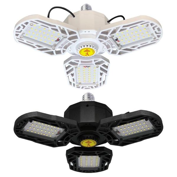 

working light led garage 60w deformable ceiling with 3 adjustable panels for basement workshop