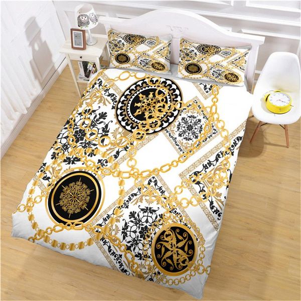 

bedding sets chain horses modern duvet cover set king  double full twin single size bed linen