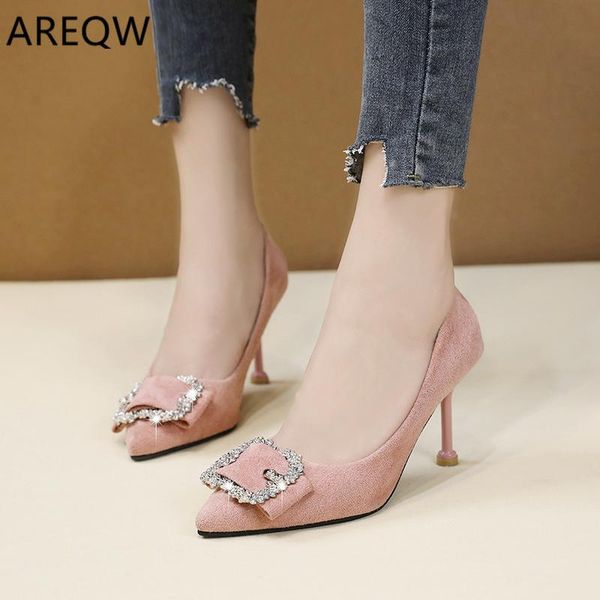 

dress shoes 2021 comfort thin high heels woman wedding party ladies pumps zapatos mujer, Black