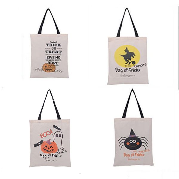 

2021 30pcs/lot new arrival handbag gift storage handmade portable ornament 6 types halloween candy bag for party btyw