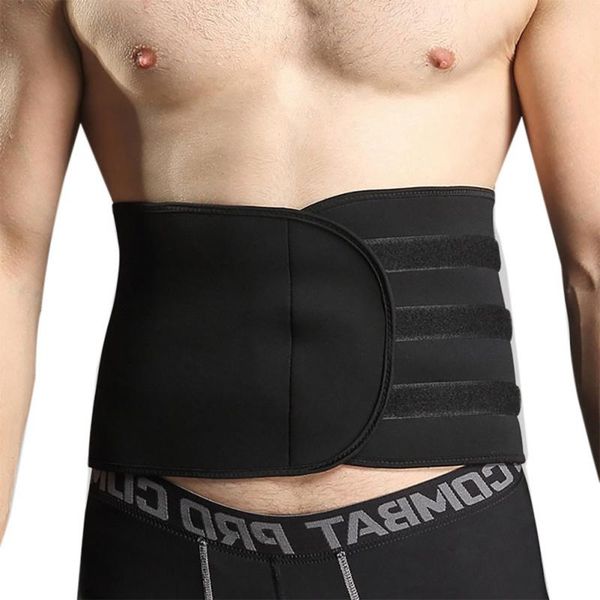 

waist support sport belt body shaper trainer loss fitness slimming strap trimmer sports safety weightlifting, Black;gray