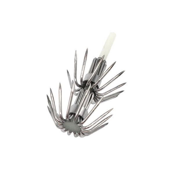 

luminous stainless steel double-layer umbrella hook wear-resistant ocs hook night fishing sea fishing youyu squid