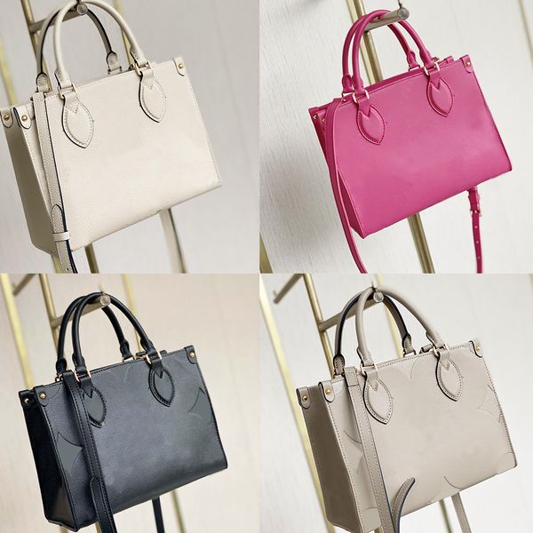 

2021 square pm letter purses onthego tote lady handbag bags embossing cowhid cwmp