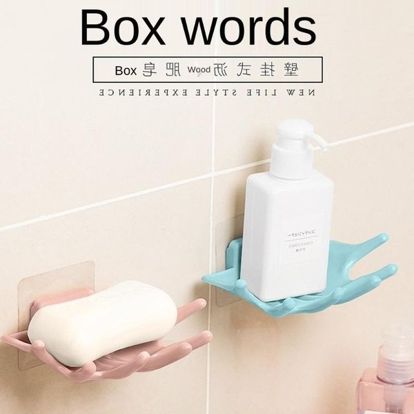 

soap dishes strong toilet storage rack bathroom traceless nail wall shelf box