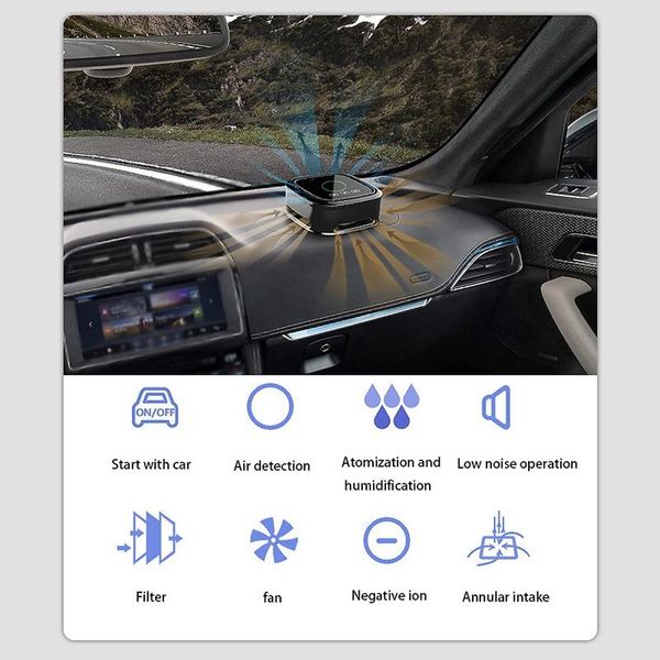 

car air freshener purifier filter humidifier portable cleaner for truck 12v-24v