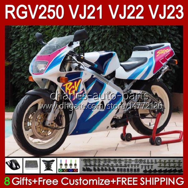 Carrozzeria OEM Per fabbrica SUZUKI blu RGV250 VJ21 RGVT RGV 250CC 250 CC 88 89 Corpo 21HC.194 RGV-250CC RGV-250 VJ-21 Pannello RGVT-250 VJ 21 RGV250C SAPC 1988 1989 Kit carenatura