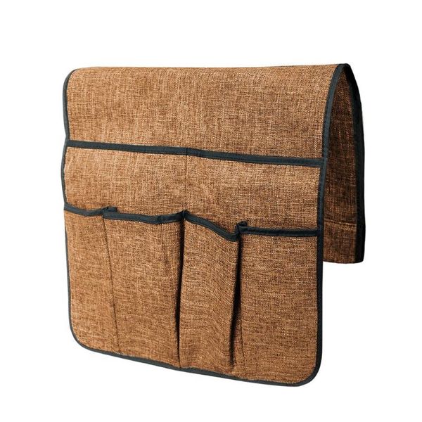 

storage bags large sofa organizer tv remote control holder non-slip armrest bag with 6 pockets