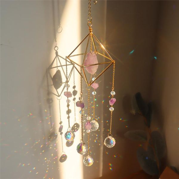 

decorative objects & figurines crystal sun light catchers pendant chandelier crystals ball prism rainbow maker hanging outdoor indoor home g