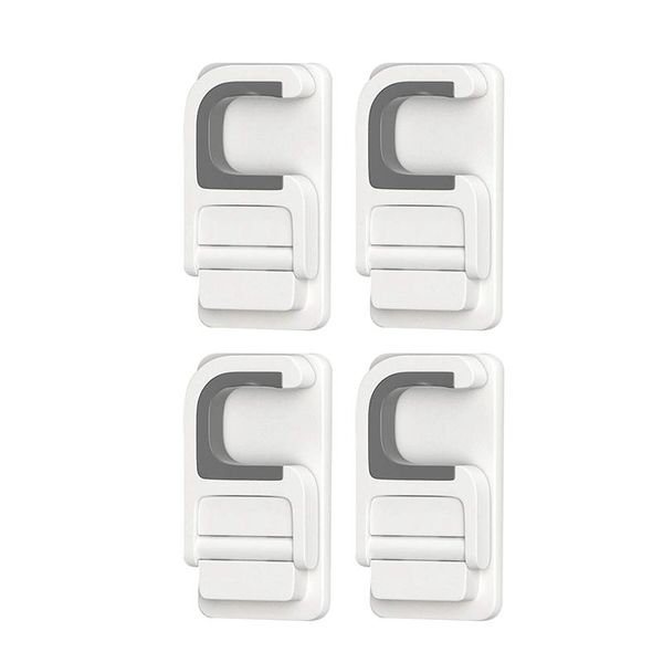 

mop and broom holder wall mount-4 pieces c-shaped self-adhesive non-slip hook