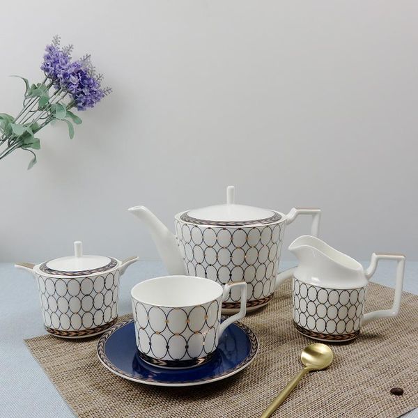 

mugs european coffee cup fashion high end snack plate temperature resistant ceramic 15 head tea set