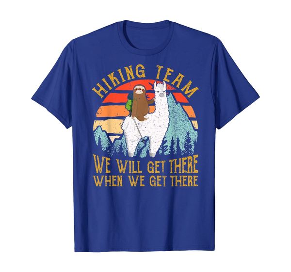 

Sloth Riding Llama Hiking Team We'll Get There Tee Shirt, Mainly pictures