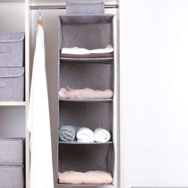 

storage boxes & bins 2colors non-woven fabric underwear sorting closet organizer wall wardrobe clothes hanging drawer box 1pcs for household
