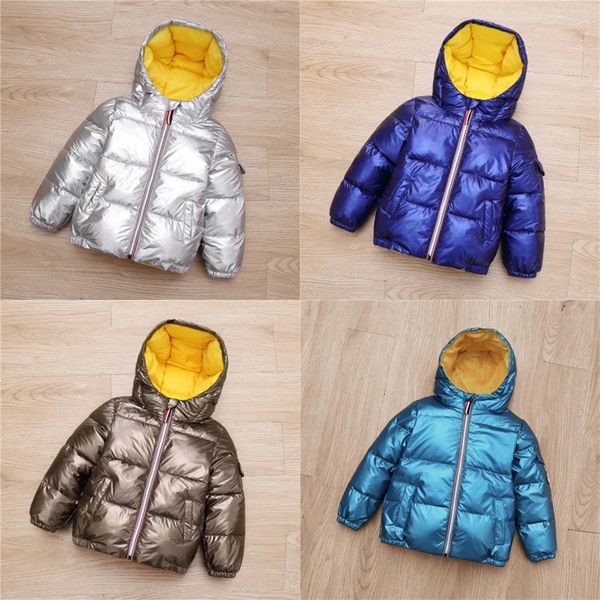 

new children's down jacket medium and large children small silver men space thickened small and medium children baby boys and girls 948, Blue;gray