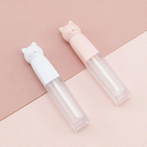 

storage bottles & jars 30pcs 3ml cute cat shaped lip gloss tubes, small funny empty lips