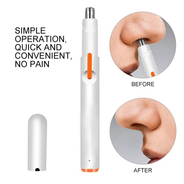 

electric nose & ear trimmers hair trimmer effctive for men and women with usb fast charge low noise mini pen-grip portable epilator