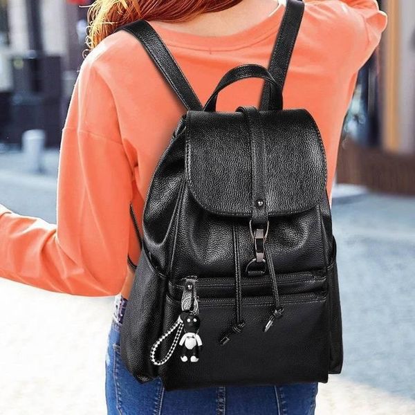 

outdoor bags backpack women's large capacity-style diaper bag leather mini small