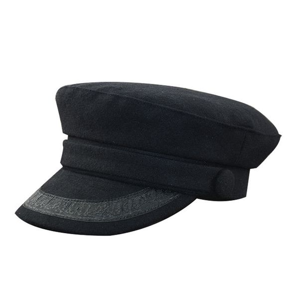 

2021 new sea-size marine small flat army hat big felt bone male fleece bigger military cap 52-5cm 55-57cm 58-60cm nmut, Blue;gray