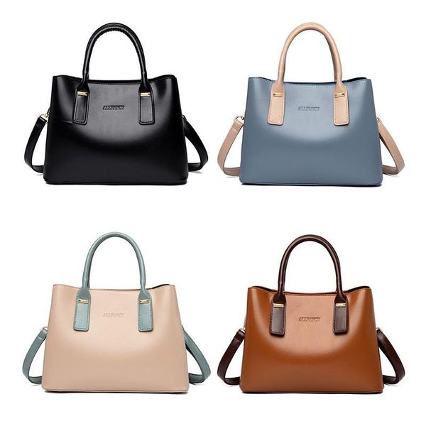 

designer ladies cowhide one-shoulder tote portable messenger bag high-quality genuine leather material