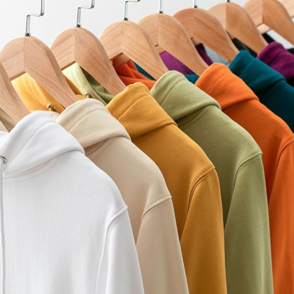 

men /ladies hoodies sweatshirts women pure color hoodies and sweatshirts couple hooded jacket 100% cotton, Black