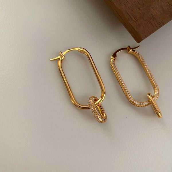 

96 / schwarzschild austrian crystal new detachable silver needle gold plated earrings e7-1